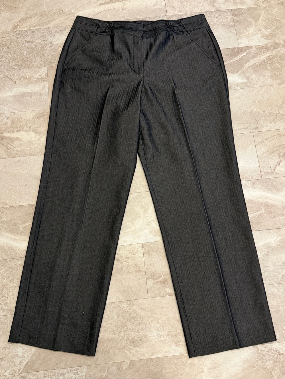 Larry Levine grey dress pants washable size 14
